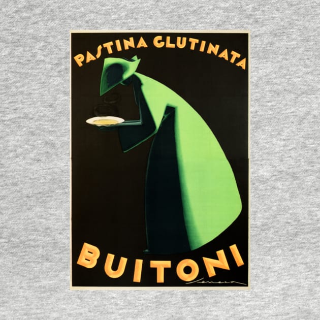 Pastina Glutinata BUITONI PASTA by Federico Seneca 1928 Vintage Italy Food Advertisement Art Deco by vintageposters